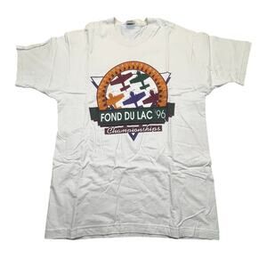 Vintage 1996 Fond Du Lac Aerobatic Championship Tee USA Men L 90s
